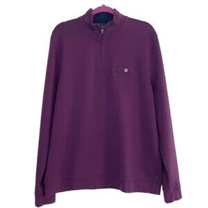 Ted Baker London 1/4 Half Zip Pullover Sweater Sweatshirt Size XL